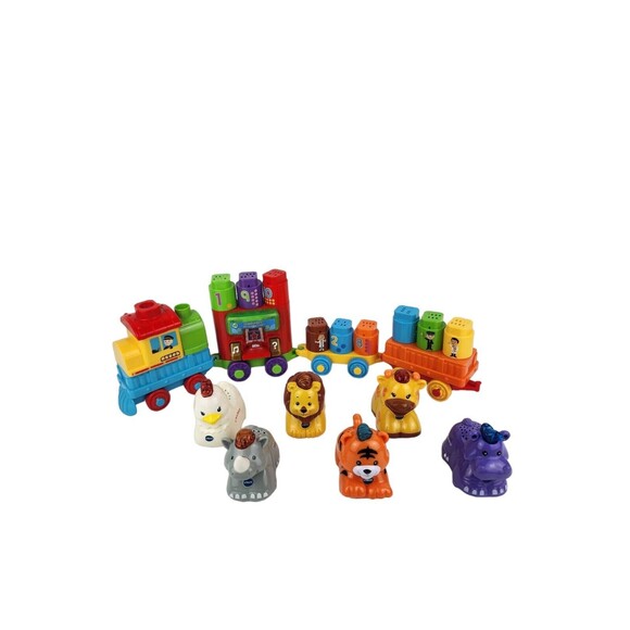 VTech Go Go Smart Wheels Animal Cars and Leapbuilders 123 counting Train lot - Picture 2 of 16